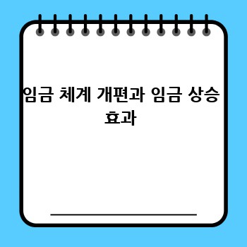 임금 체계 개편과 임금 상승 효과