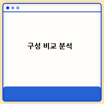 구성 비교 분석 
