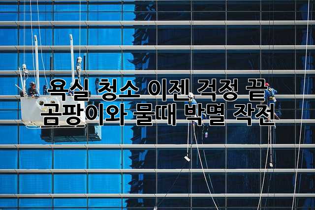 욕실 청소, 이젠 걱정 끝! 곰팡이와 물때 박멸 작전!