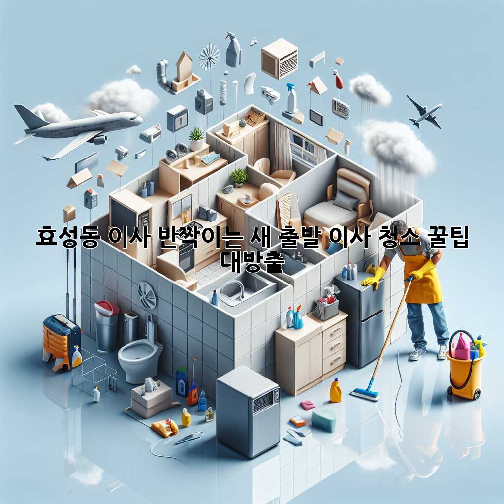 ✨ 효성동 이사, 반짝이는 새 출발! 이사 청소 꿀팁 대방출 🏠✨