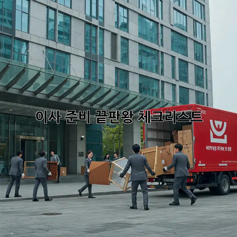 이사 준비 끝판왕 체크리스트!
