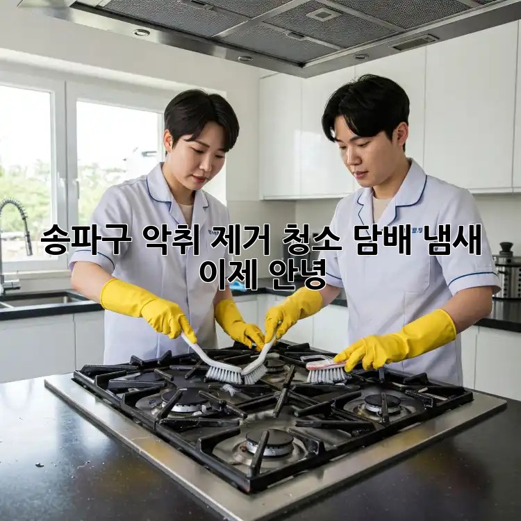 송파구 악취 제거 청소🚨 담배 냄새, 이제 안녕!💨