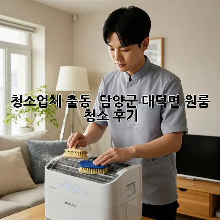 청소업체 출동! ✨ 담양군 대덕면 원룸 청소 후기 🏡