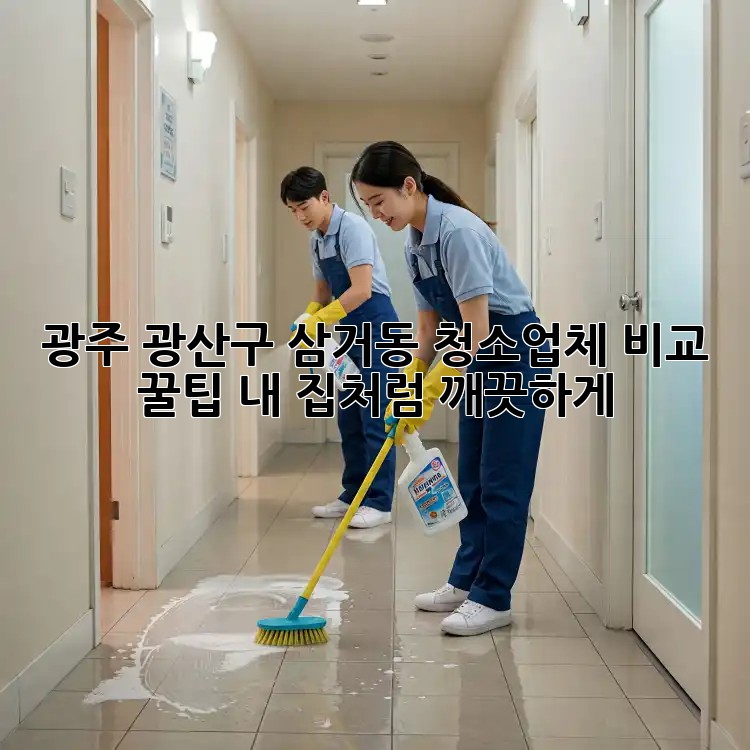 광주 광산구 삼거동 청소업체 비교 꿀팁🍯: 내 집처럼 깨끗하게✨