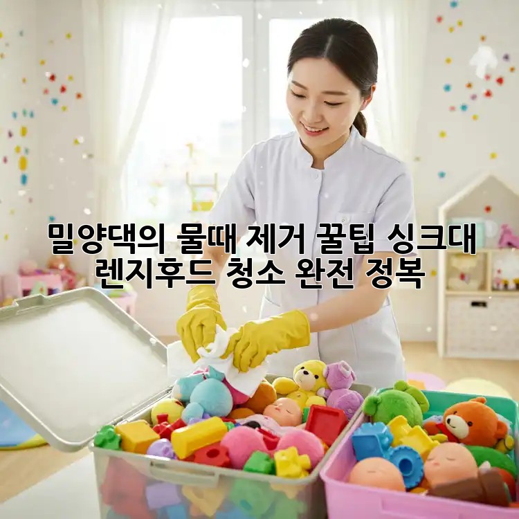 ✨밀양댁의 물때 제거 꿀팁!✨ 싱크대 & 렌지후드 청소 완전 정복! 🧽