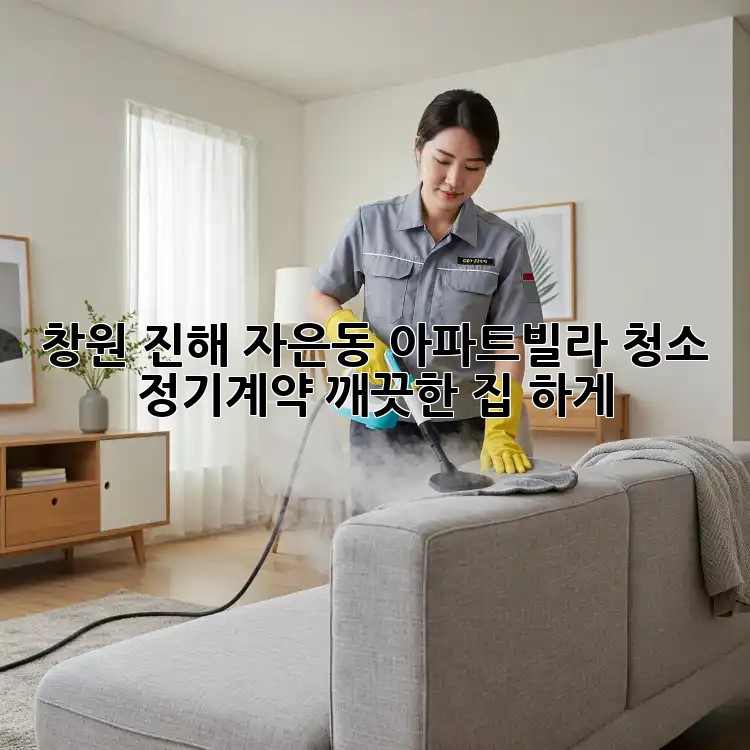 창원 진해 자은동 아파트/빌라 청소 정기계약, 깨끗한 집, 轻松하게!