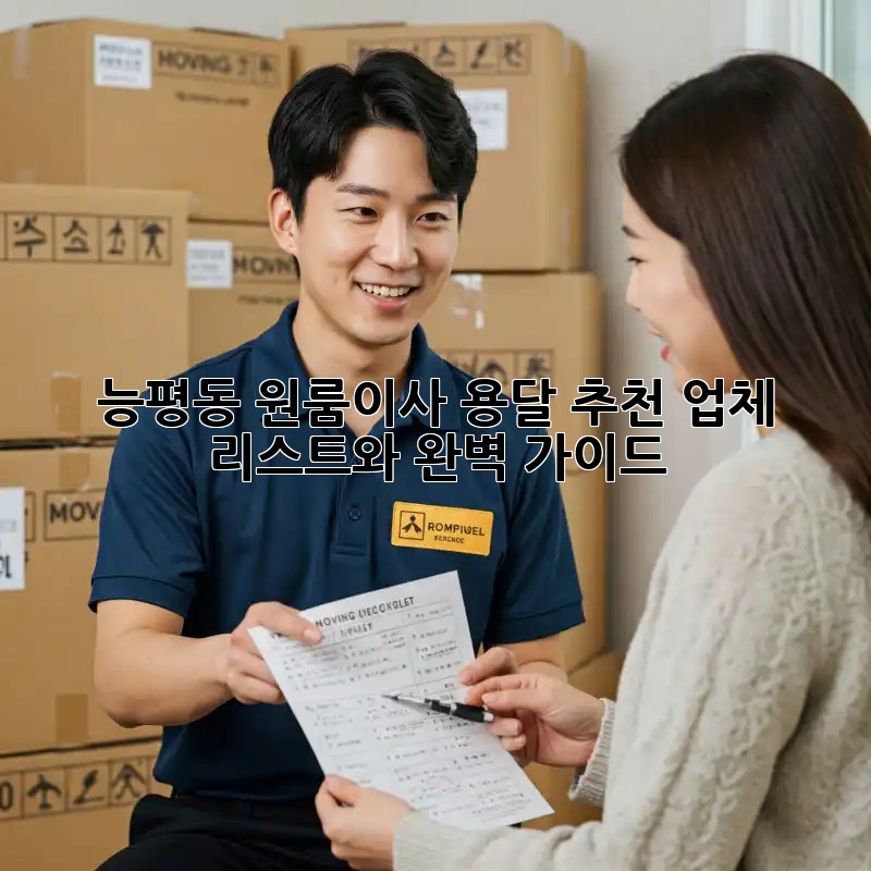 능평동 원룸이사? 용달 추천 업체 리스트와 완벽 가이드!