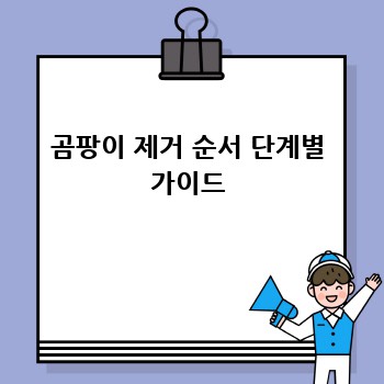 곰팡이 제거 순서 단계별 가이드